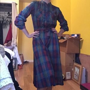 Antique Plaid Dress